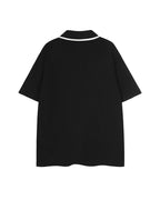 Color Block Casual Short Sleeve