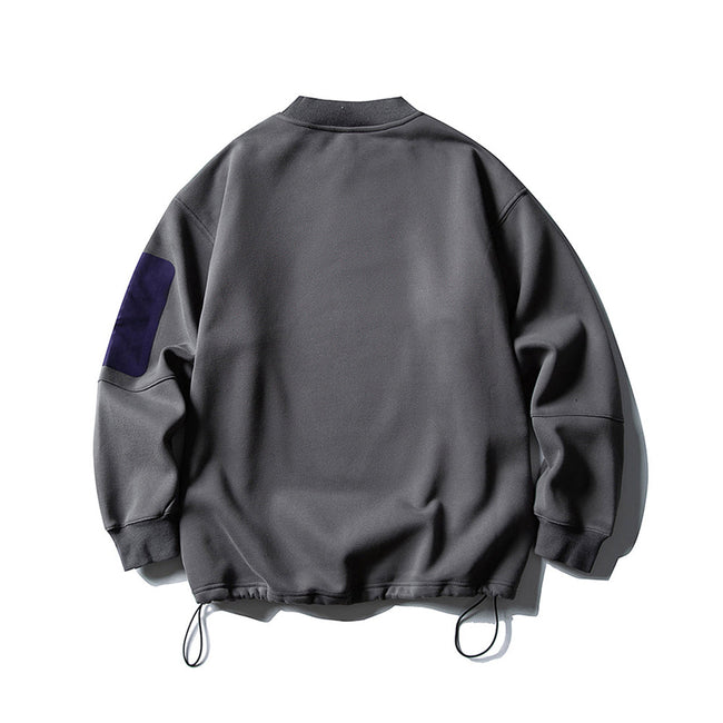 Fleece-lined crew neck pullover sweatshirt Main Image
