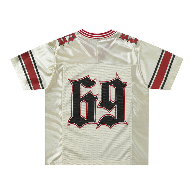 Retro splicing sports short sleeves Main Image