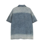 Vintage loose denim short sleeves