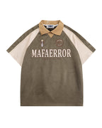 American retro raglan short sleeves