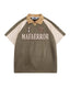 American retro raglan short sleeves