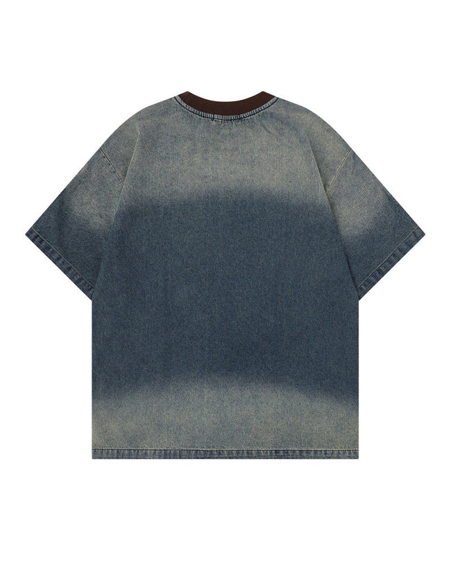Washed distressed short sleeves Main Image