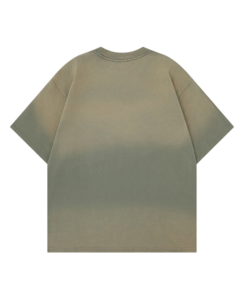 Distressed star short sleeve