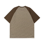 Retro contrast color cute kitten short sleeves