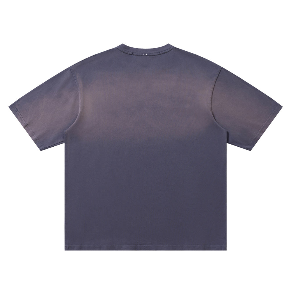 Washed short-sleeved shirt
