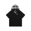 Retro hooded short sleeves