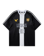 Striped athletic T-shirt