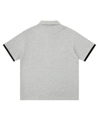 Contrast color loose short sleeves
