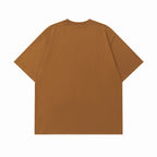Retro letter print short sleeves