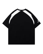 Sports style patchwork short sleeves