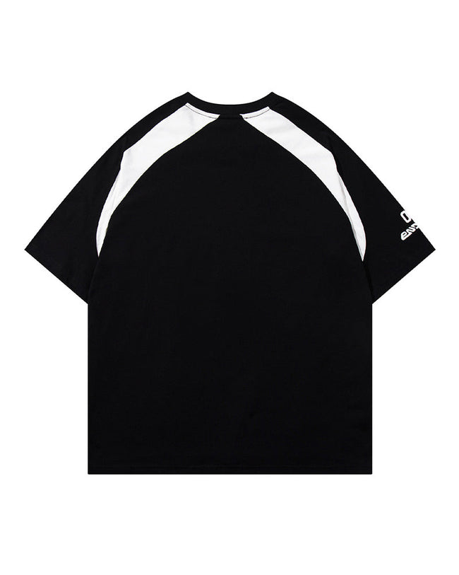 Sports style patchwork short sleeves Main Image