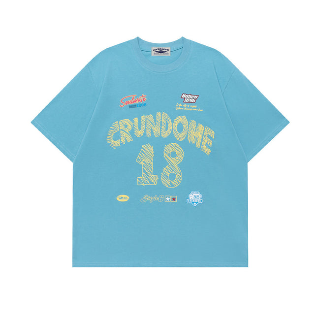 Retro print short sleeves Hover Image