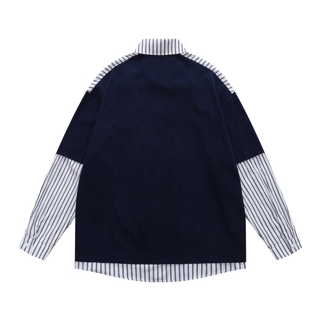 Fake two-piece polo sweatshirt Main Image