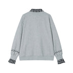 Fake two-piece lamb sweatshirt
