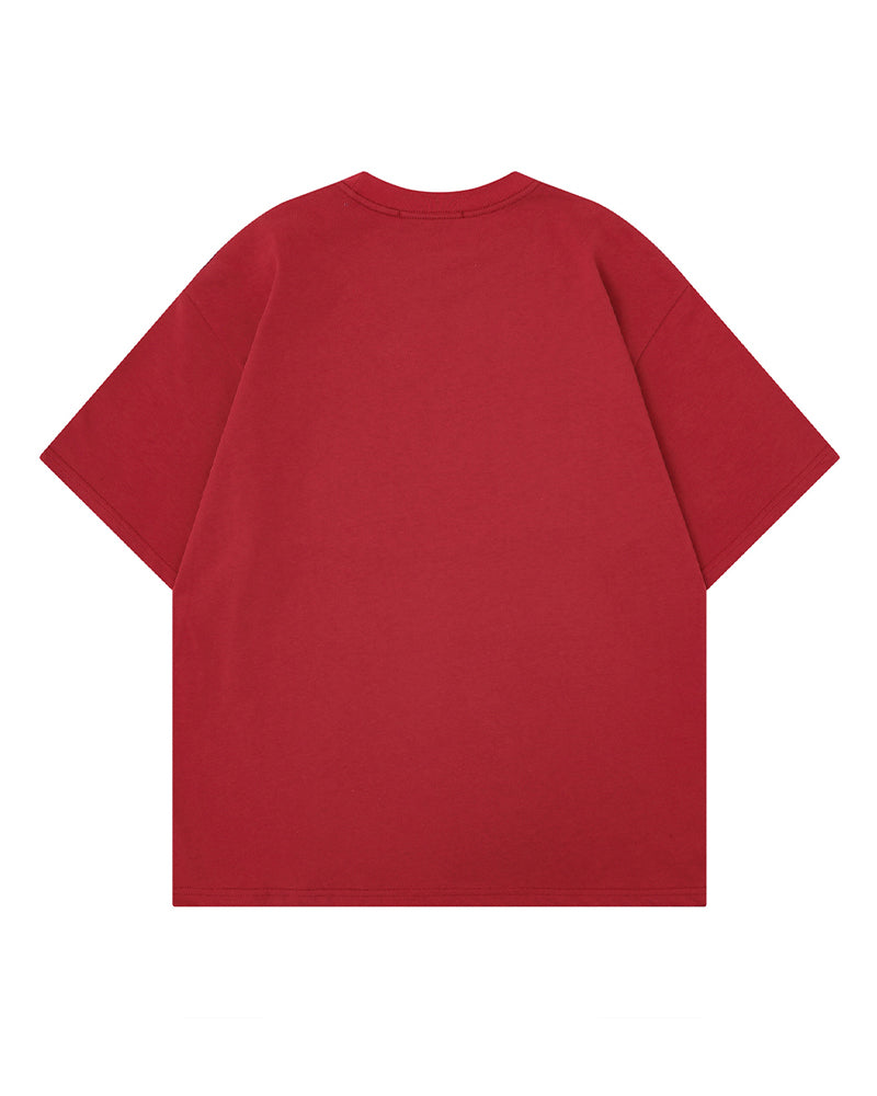 Retro letter short sleeves