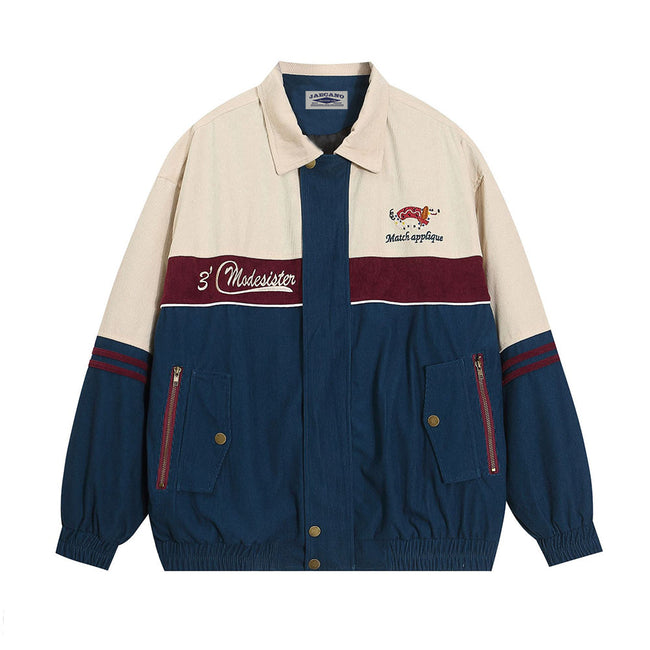 Versatile vintage embroidered lapel jacket Hover Image