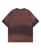 Distressed casual short-sleeved shirt