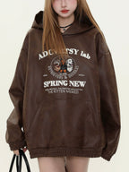 Fun puppy patent leather sweatshirt