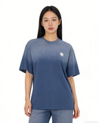 Spray-painted tie-dye T-shirt