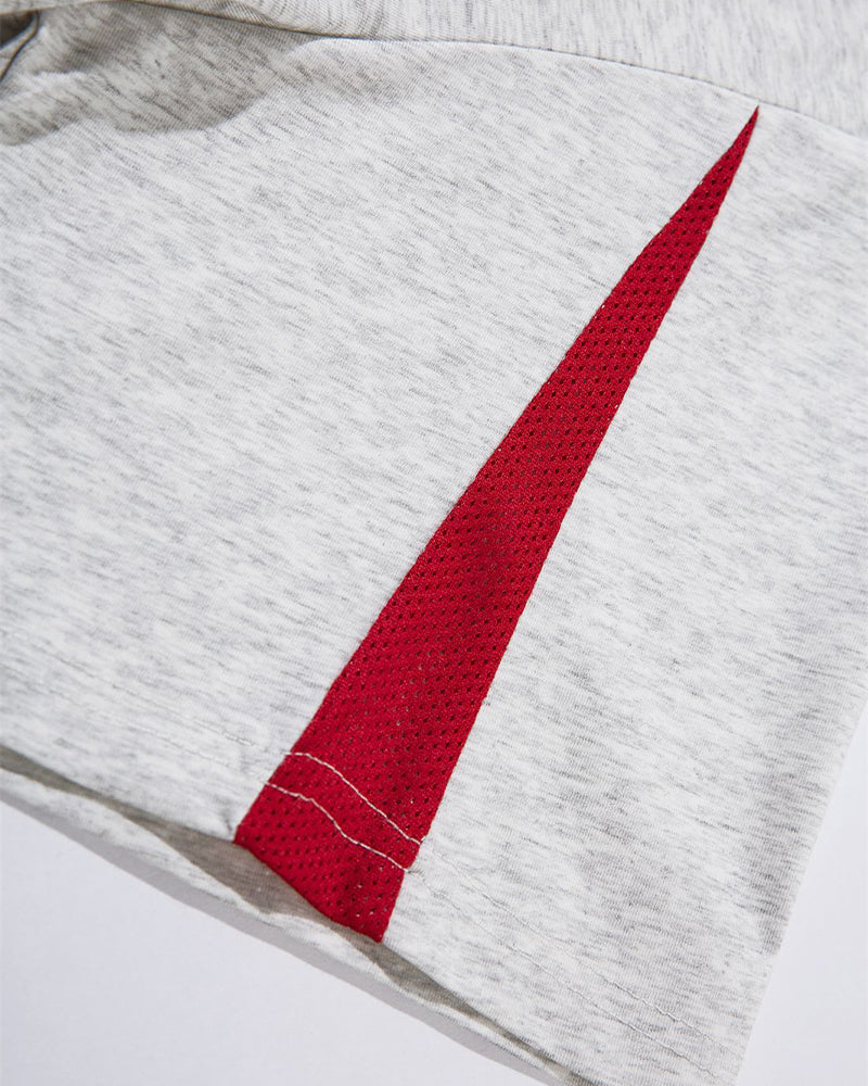 Contrast color short sleeves