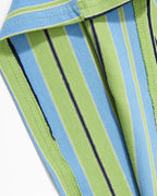 Striped color-blocked versatile short-sleeved shirt