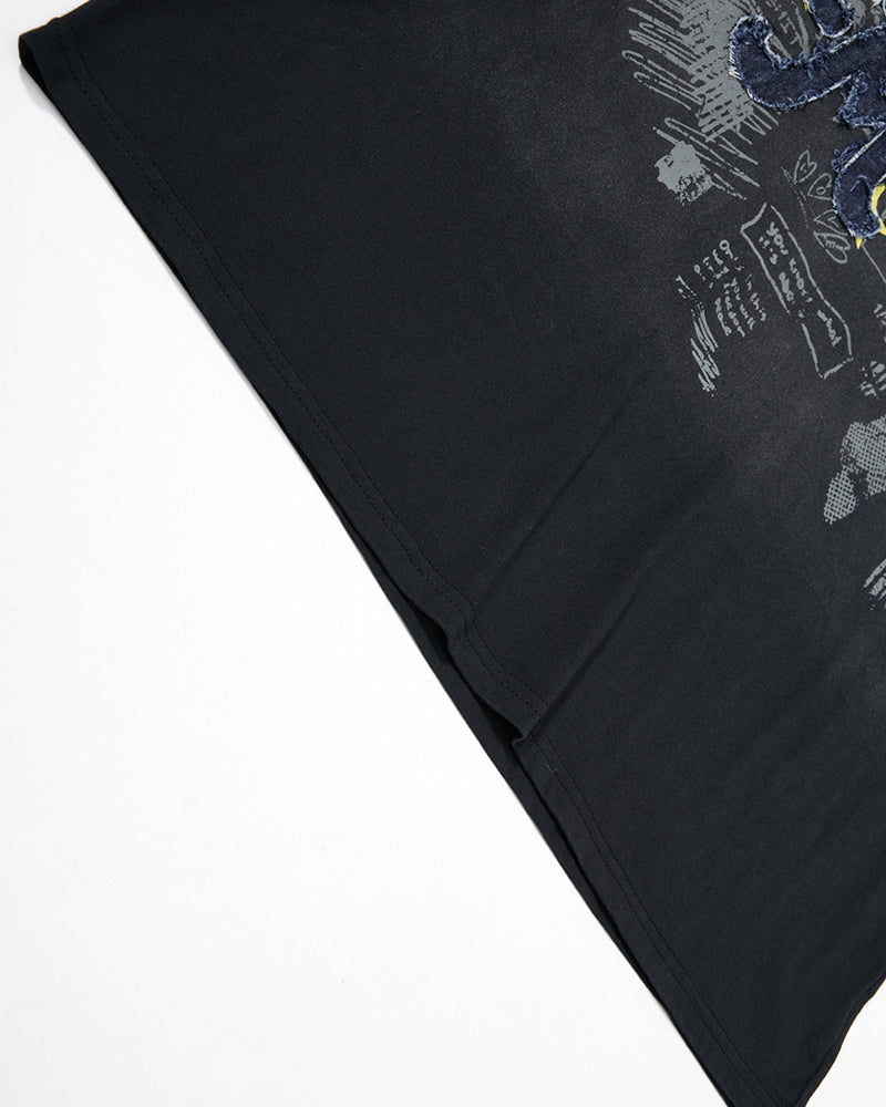 Casual Embroidered Sports Short-Sleeve