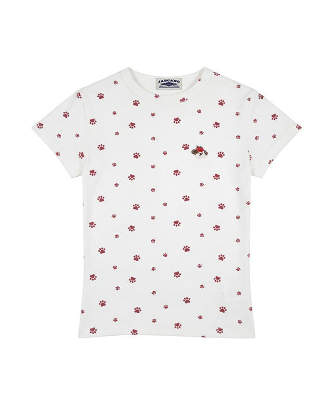 Puppy Paw Print Slim Fit Short Sleeve Main Image