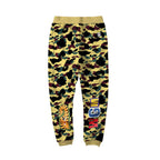 BAPE Yellow Camo Shark Sweatpants – Classic Streetwear Joggers