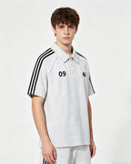 Loose lapel short-sleeved