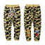BAPE Yellow Camo Shark Sweatpants – Classic Streetwear Joggers