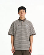 Striped short sleeves