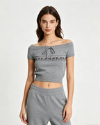 Off-the-shoulder top