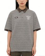 Striped short sleeves
