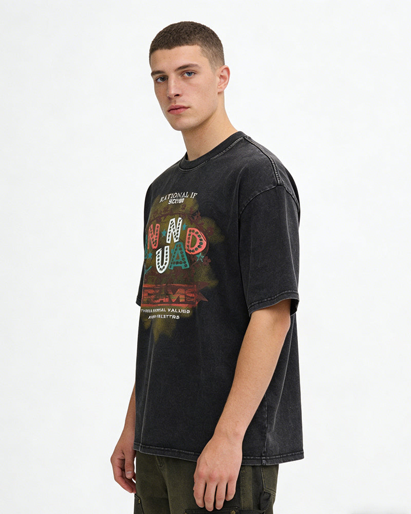 Retro casual short sleeves