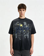 Casual Embroidered Sports Short-Sleeve