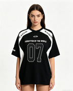 Sports style patchwork short sleeves
