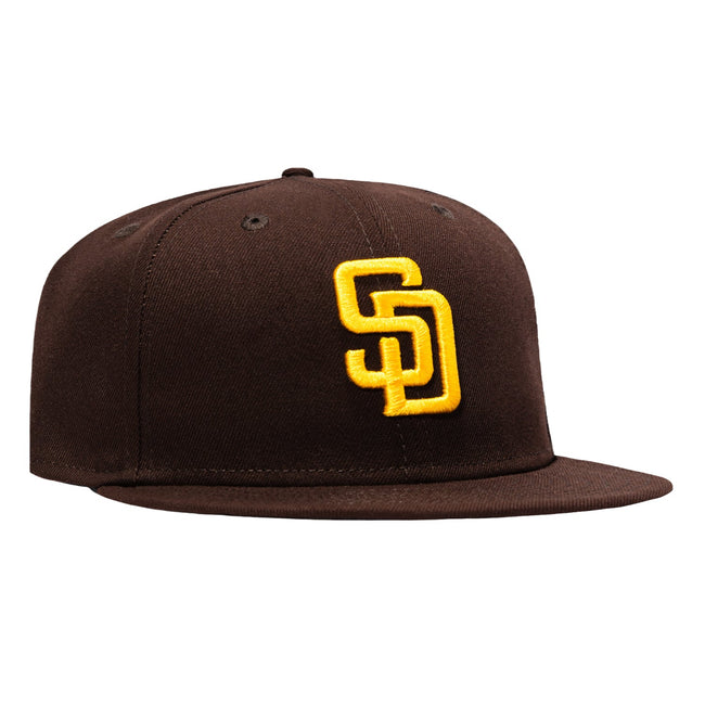 New Era 9Fifty MLB Basic San Diego Padres Snapback Game Hat - Brown Hover Image