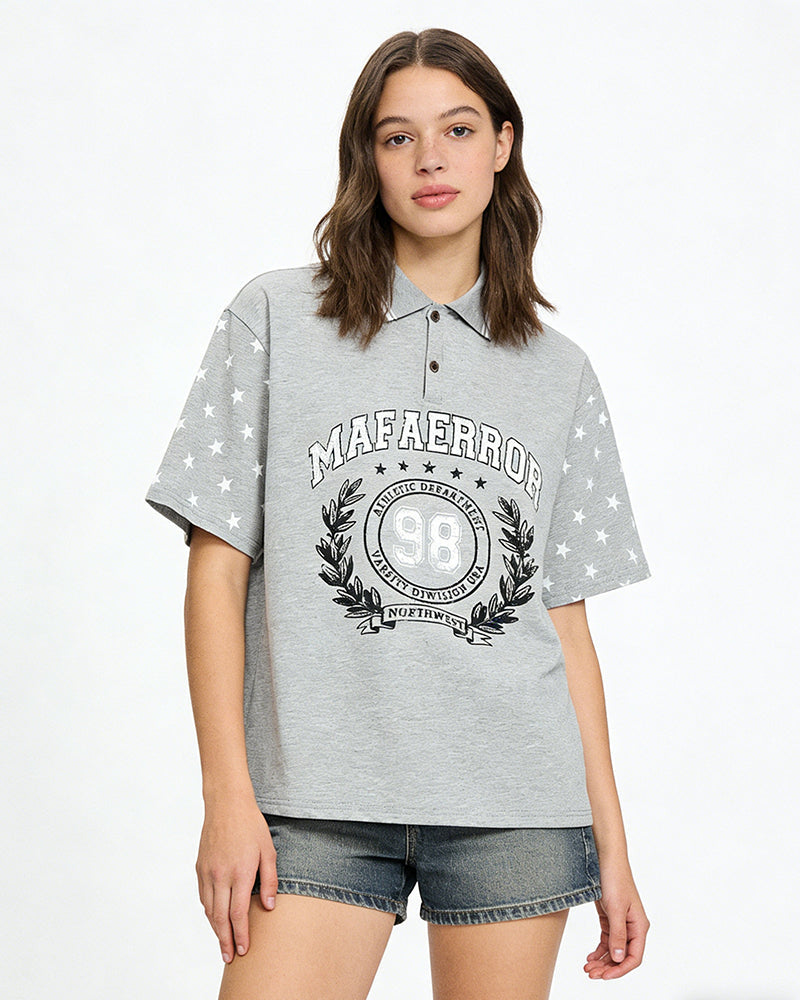 Retro casual short sleeves