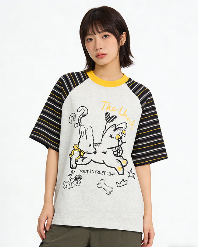 Vintage Cartoon Short Sleeve T-Shirt Hover Image