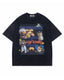 Retro fun print short sleeves
