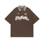 Applique letter short sleeves