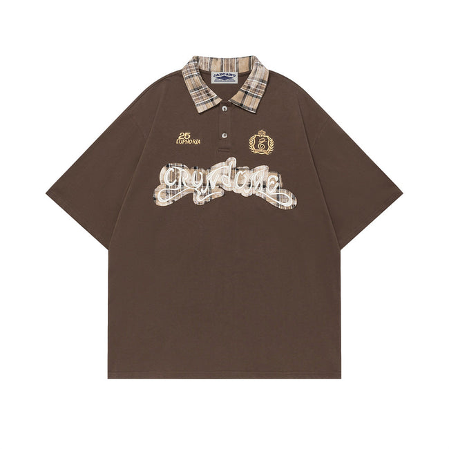 Applique letter short sleeves Hover Image