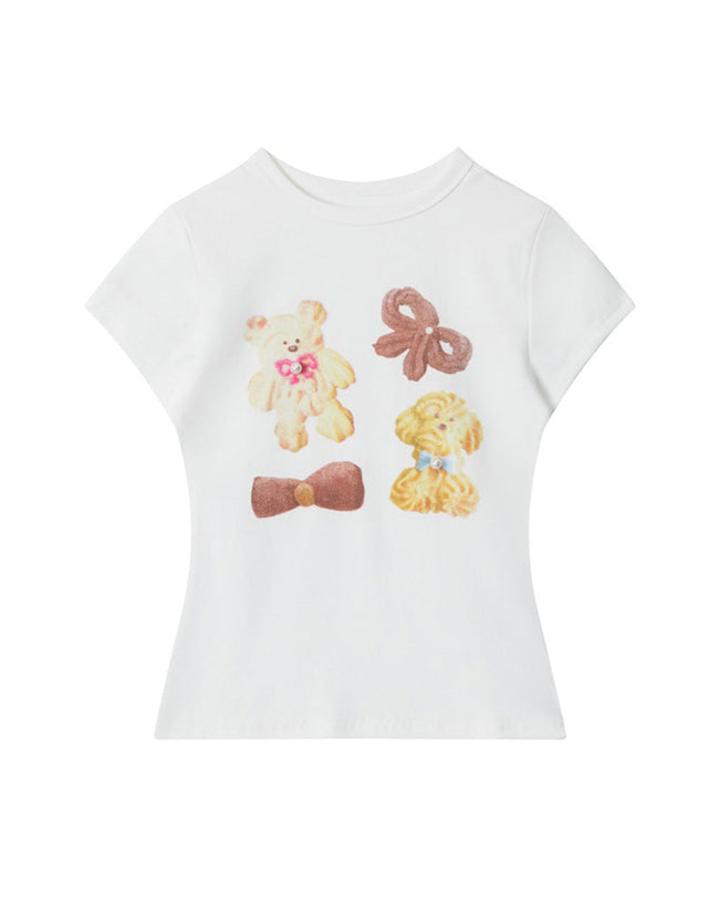 Cartoon Slim Fit Short-Sleeve Hover Image