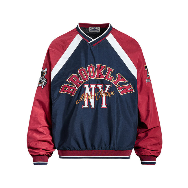 Color-blocked letter sweatshirt Hover Image