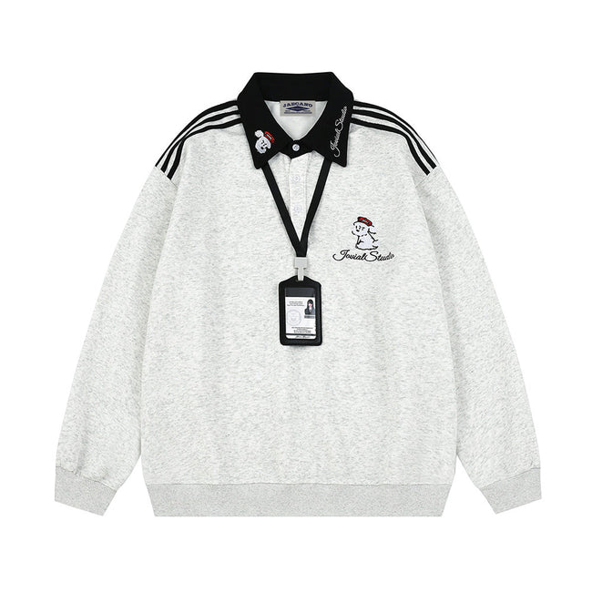 Vintage Puppy Embroidered Sweatshirt Hover Image