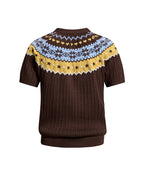 Retro knit short sleeve