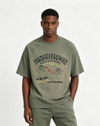 Vintage distressed crew neck short sleeve