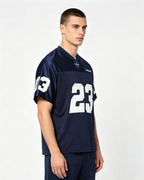spliced sports short-sleeved shirt