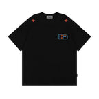 Retro loose versatile short sleeves
